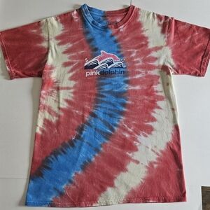Vintage Pink Dolphin Tie-Dye T-Shirt